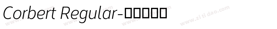 Corbert Regular字体转换